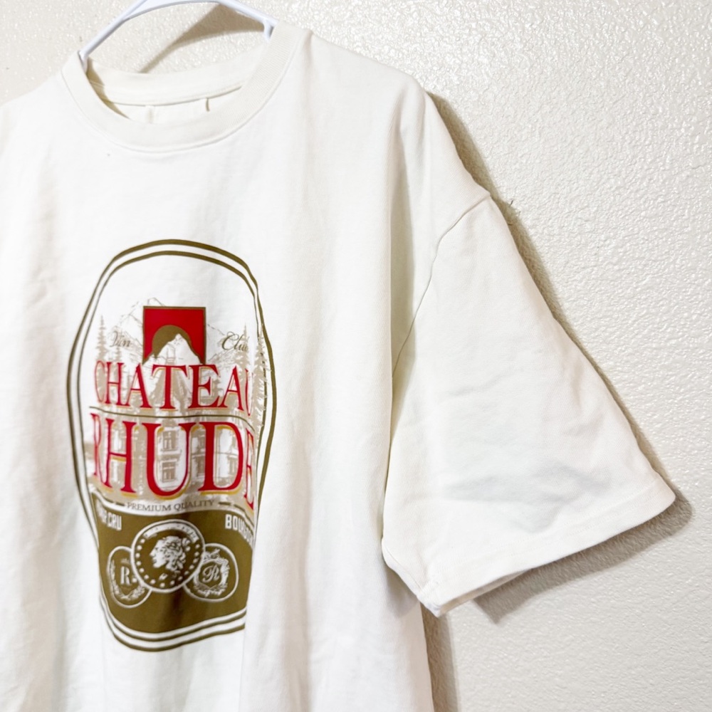 NWT RHUDE Premier Crew Tee in Vintage White Chateau Rhude Men’s T-Shirt M - Picture 11 of 14
